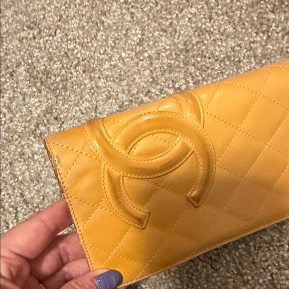 Chanel Cambon Yellow Quilted Women's Wallet + Box - Picture 13 of 14